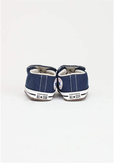 Sneakers blu da neonato con patch logo All Star CONVERSE | 865158C.