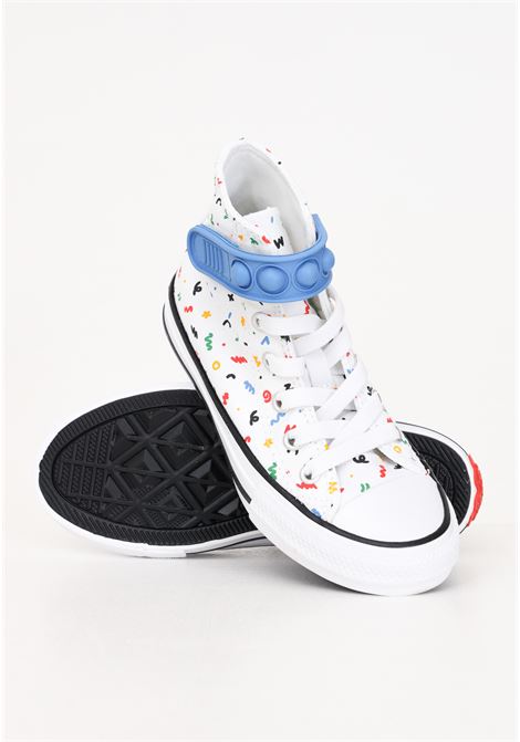 Sneakers CTAS BUBBLE STRAP pop it da bambino bambina bianche CONVERSE | A06316C.