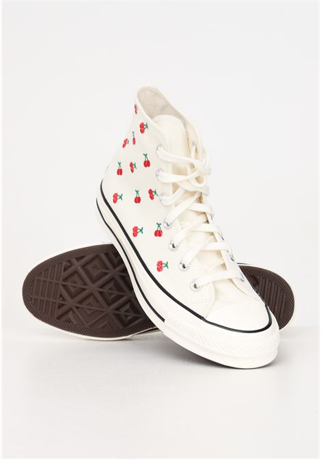 CHUCK 70 HI white women's sneakers with cherries CONVERSE | A08863C.