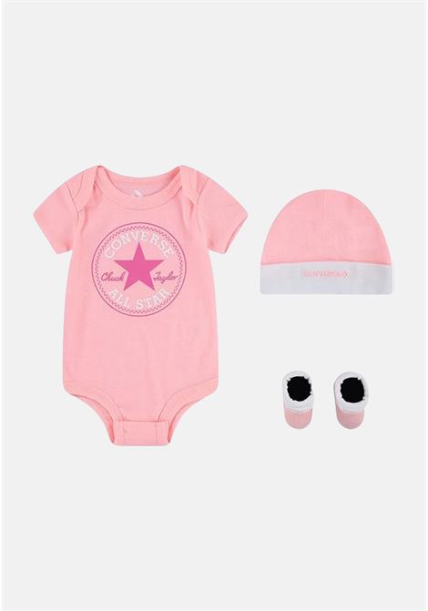 Pink baby set with logo CONVERSE | MC0028A6A