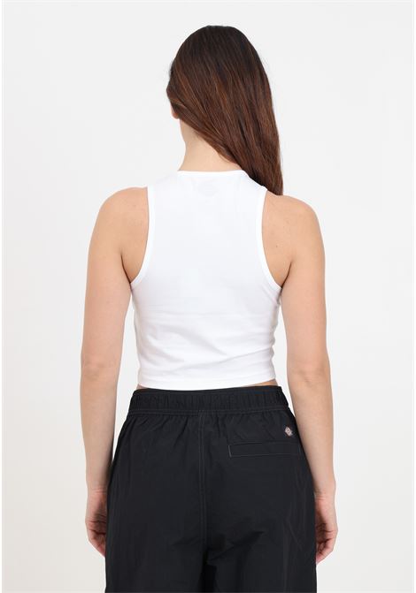 White women's top with black logo print DIckies | DK0A4Y8DWHX1WHX1