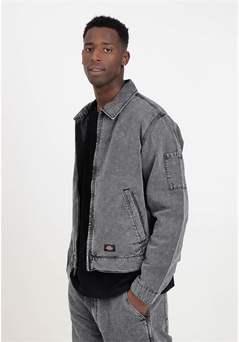 Gray men's denim jacket with logo patch DIckies | DK0A4YQNH861H861
