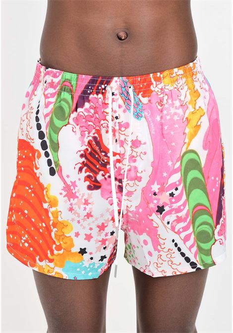 Multicolor print men's swim shorts DSQUARED2 | D7B645720994