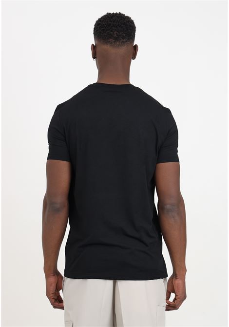 Black men's t-shirt with white rubber logo patch on the sleeve DSQUARED2 | D9M205070001