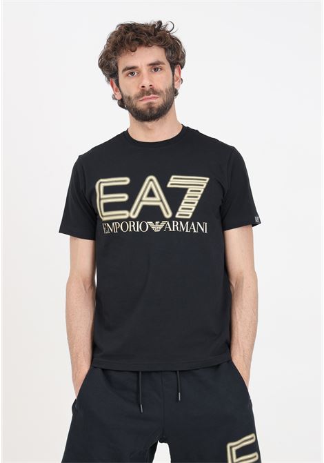 Logo Series men's black t-shirt EA7 | 3DPT37PJMUZ0208