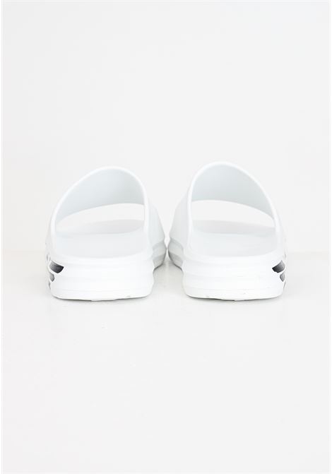 White men's slippers with logo lettering on the band and sides EA7 | XBP008XK337D611