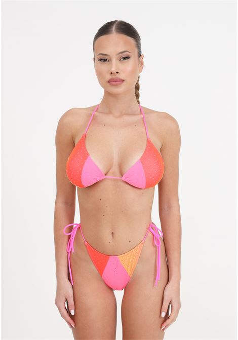 Women's triangle bikini and briefs with adjustable strap ethos fluorescent fuchsia F**K | FK24-0620FF.