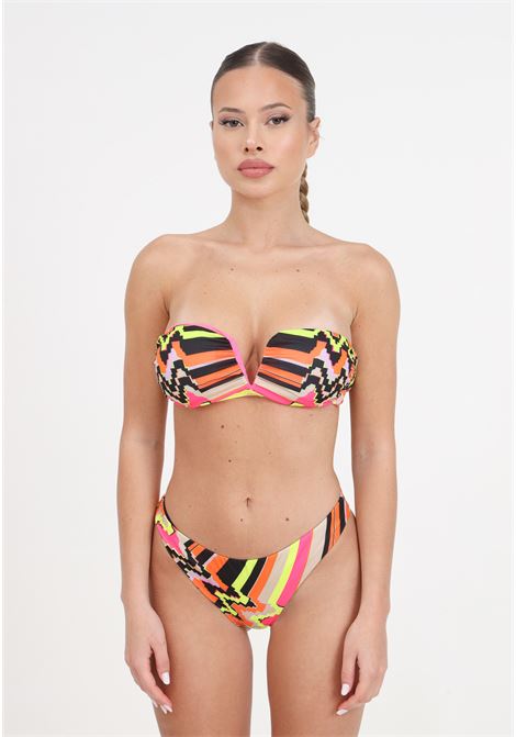 Bikini da donna reggiseno fascia a v e slip fianco fisso ethos F**K | FK24-1322X07.