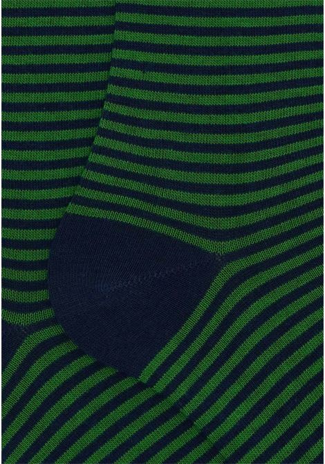 Green and black socks with Windsor pattern for men GALLO | AP10290110577