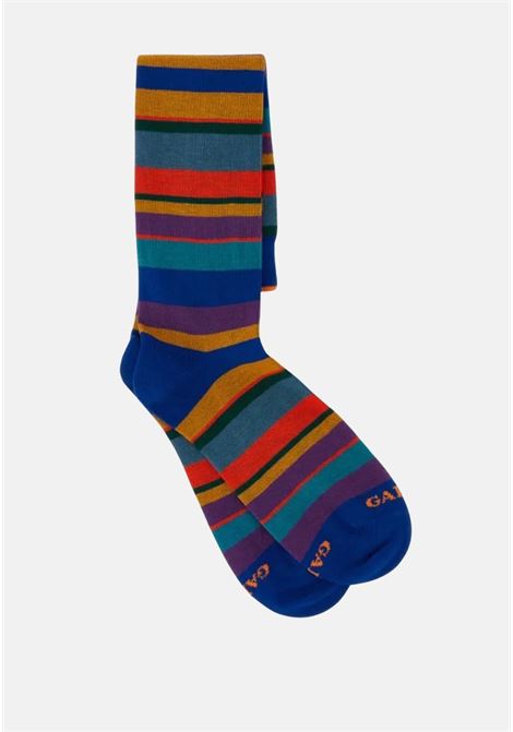 Multicolor striped long socks for men GALLO | AP10341332121