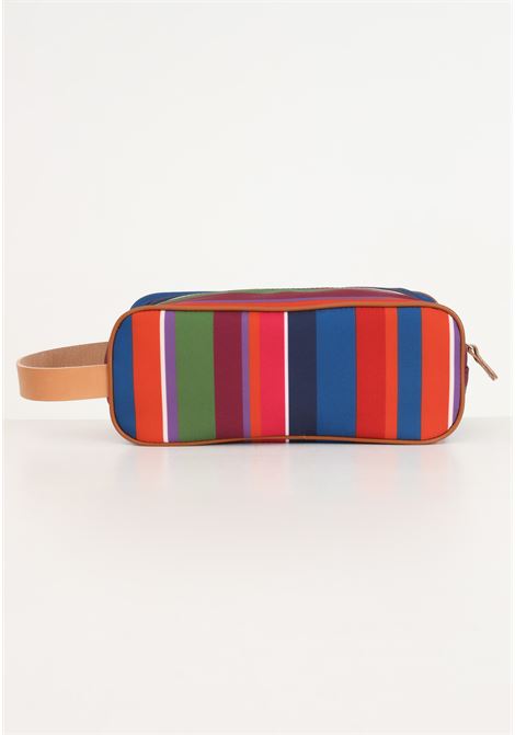 Men's pencil case with colored stripes pattern GALLO | AP50453210738