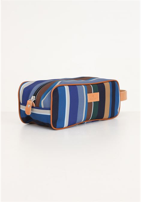 Men's pencil case with colored stripes pattern GALLO | AP50453212860