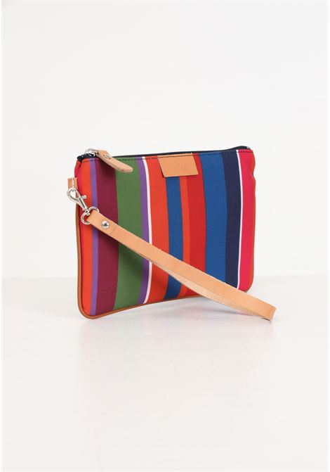 Men's clutch bag with colored stripes pattern GALLO | AP50788810738