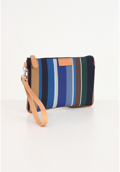 Men's clutch bag with colored stripes pattern GALLO | AP50788812860