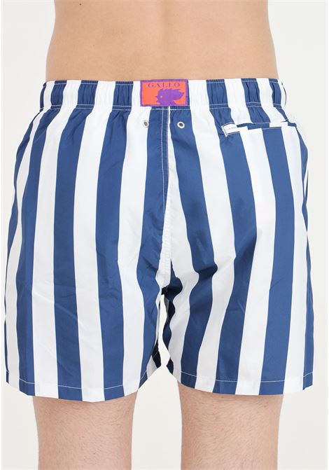 White and blue striped men's swim shorts GALLO | AP51293711986