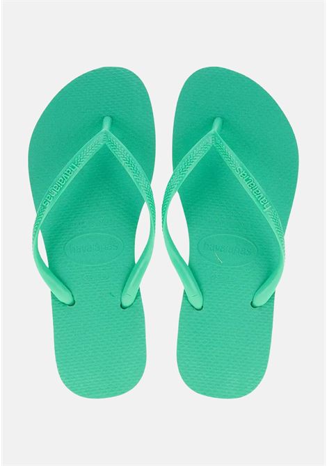 Slim women's green flip flops HAVAIANAS | 40000306160