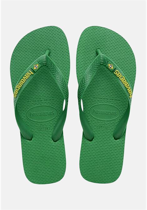 Green flip flops for men and women Havaianas Brasil Logo Neon HAVAIANAS | 41493706758