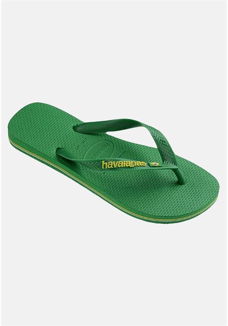 Green flip flops for men and women Havaianas Brasil Logo Neon HAVAIANAS | 41493706758