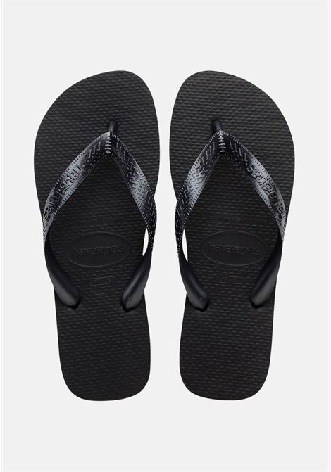 Black flip flops for men and women HAVAIANAS | 41493750090