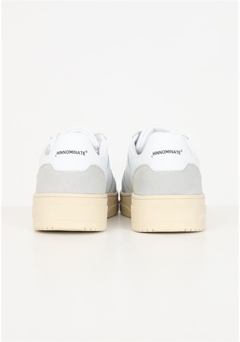 White sneakers with gray details in imitation leather for women HINNOMINATE | HMCAW00004BIANCO