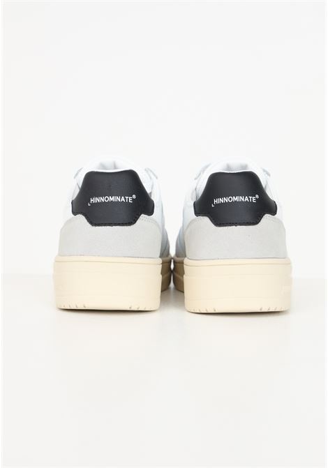 Unisex white faux leather sneakers with black back HINNOMINATE | HMCAW00006NERO