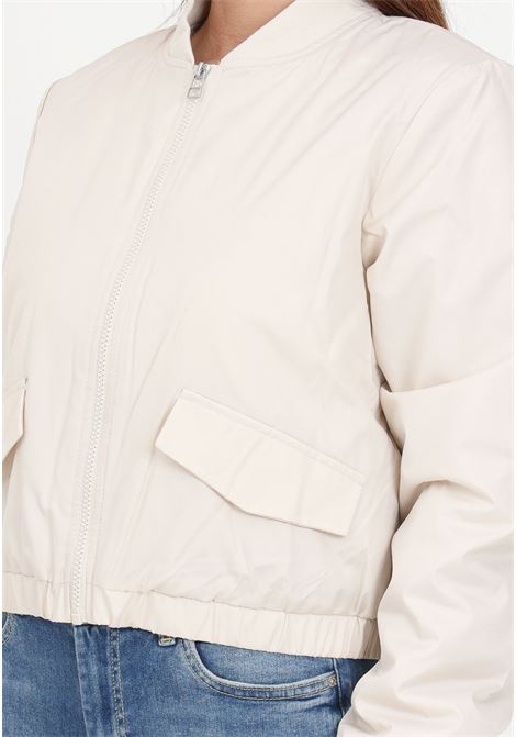 Dixie regular fit beige women's bomber jacket JDY | 15317122Moonbeam