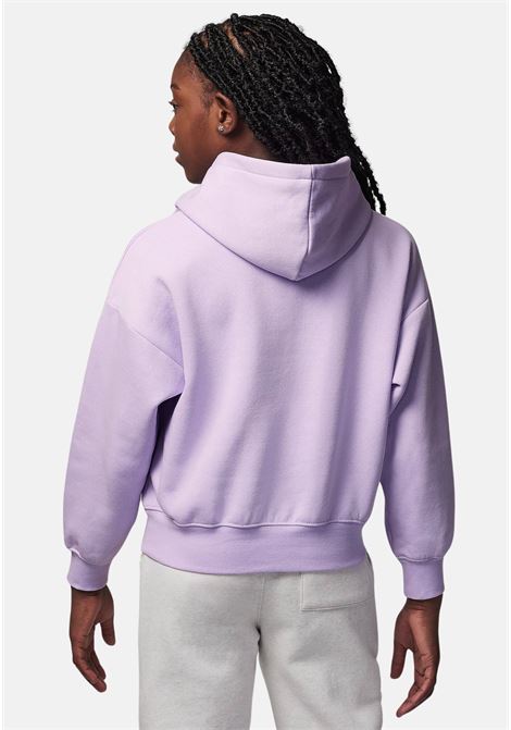 Purple and pink fundamentals hoodie for girls JORDAN | 45C963P36