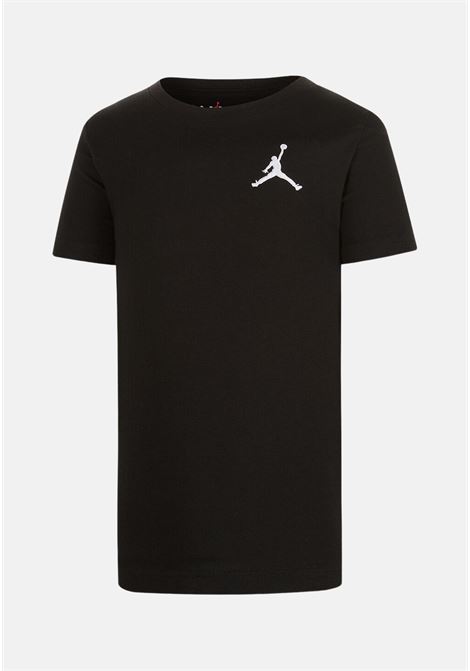 T-shirt bambino bambina nera con logo Jumpman JORDAN | 95A873023
