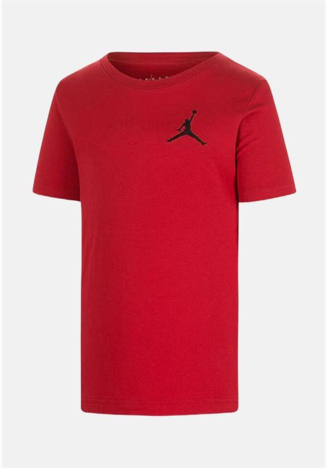 Red short-sleeved t-shirt for boys and girls with Jumpman logo JORDAN | 95A873R78