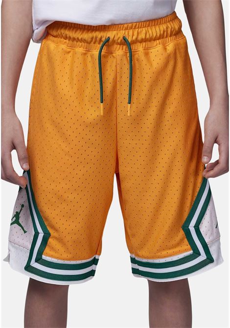 Orange sports shorts for boys and girls with Jumpman logo JORDAN | 95B136N67