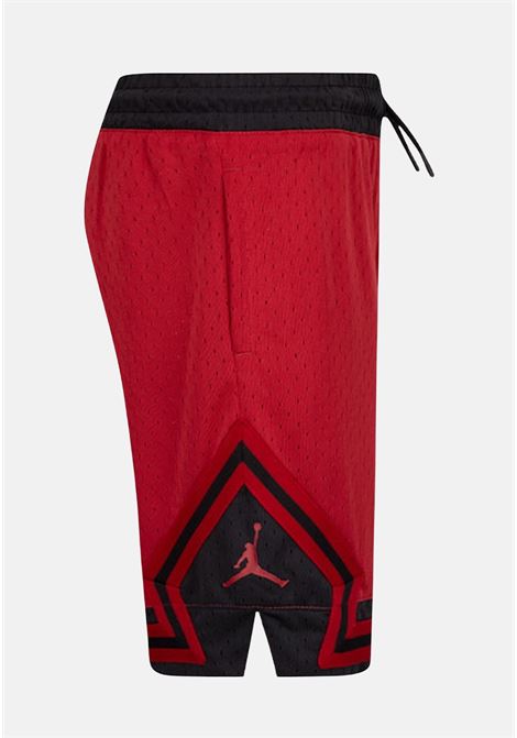 Red sports shorts for children with side Jumpman logo JORDAN | 95B136R78