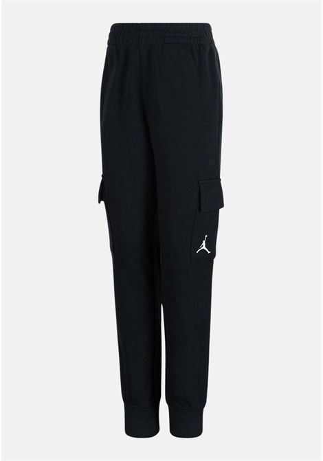 Black baby girl tracksuit trousers with jumpman logo and pockets JORDAN | 95B398023
