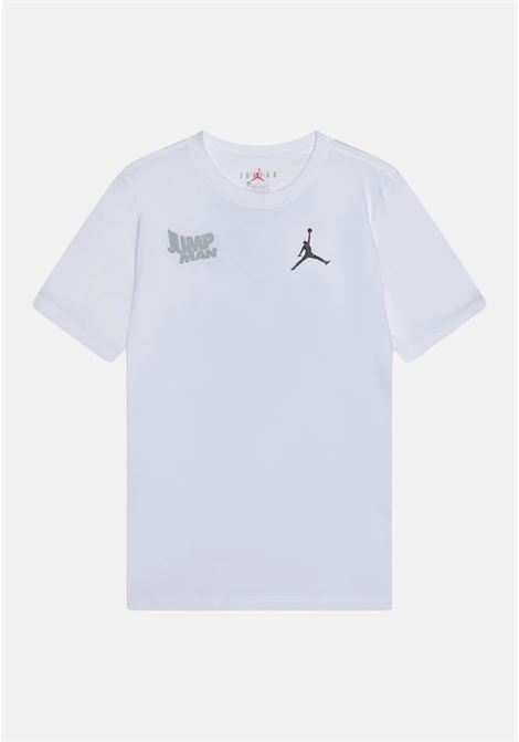 White WAVY MOTION JUMPMAN short sleeve t-shirt for children JORDAN | 95D120001