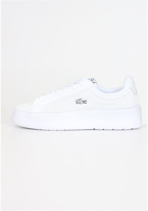 Sneakers donna bianche con patch logo coccodrillo LACOSTE | E0269521G