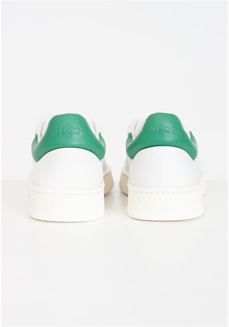 Sneakers da uomo verdi e bianche in pelle baseshot LACOSTE | E02732082