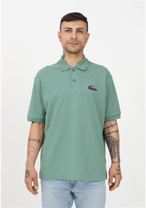 Green polo shirt for men and women with crocodile embroidered on the chest LACOSTE | PH3922KX5