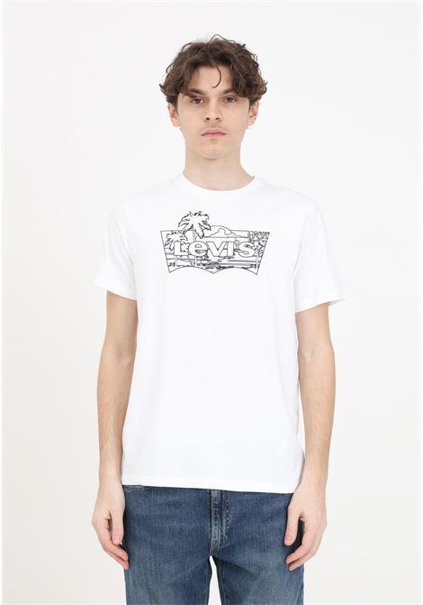 White men's and women's t-shirt with logo on the chest LEVIS® | 22491-14761476