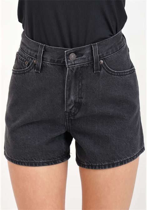 Shorts casual in denim nero da donna MOM ANNI '80 LEVIS® | A4695-00000000