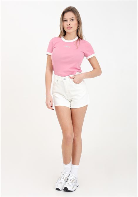 Shorts casual in denim bianco da donna MOM ANNI '80 LEVIS® | A4695-00020002