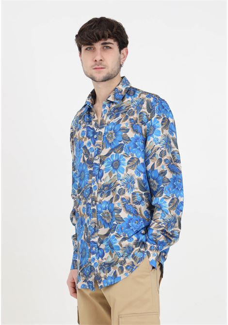 Allover flowers men's shirt MOSCHINO | A021420571365