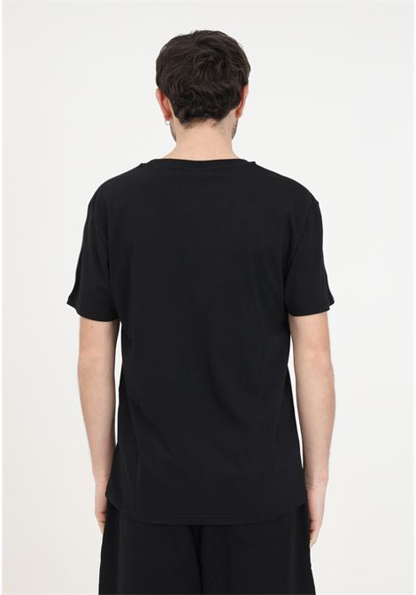 Black men's t-shirt with logo on the shoulders MOSCHINO | A070443040555