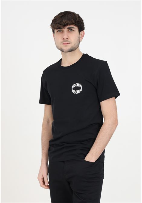 Black moschino loop jersey men's t-shirt MOSCHINO | A071520411555
