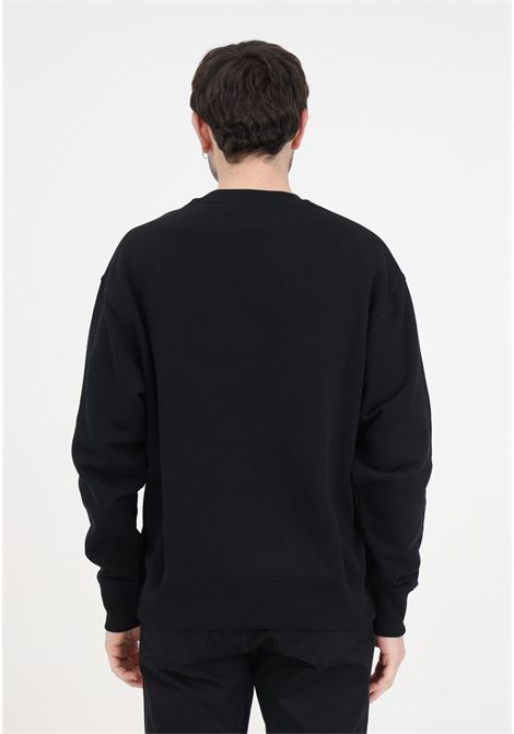 Black crew-neck men's sweatshirt with logo MOSCHINO | A173402281555