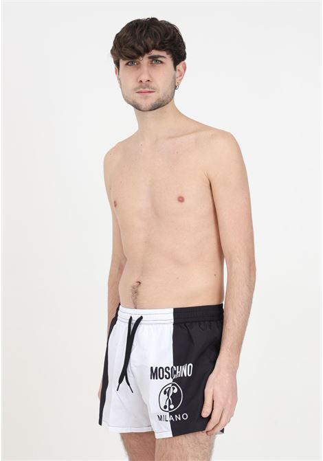Black and white men's costume with logo and design MOSCHINO | A421993051555