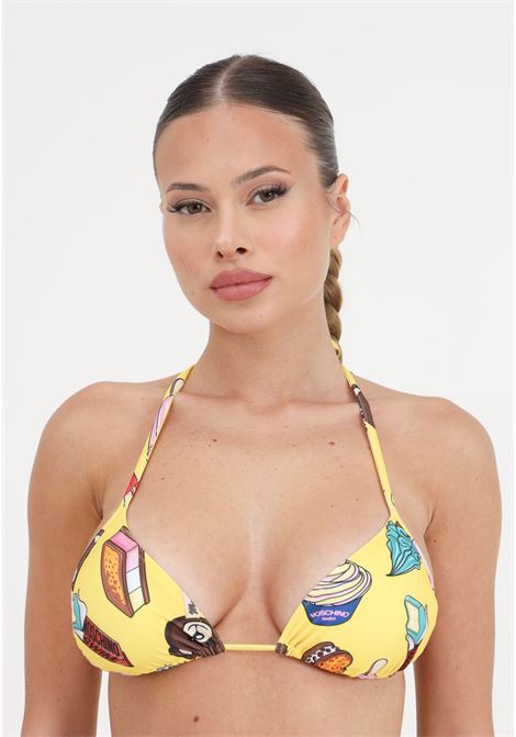 Women's beach top with allover graphic print MOSCHINO | A572894031028