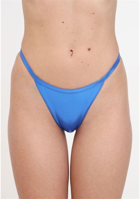 Electric blue women's beach briefs with metal detail MOSCHINO | A590694050318