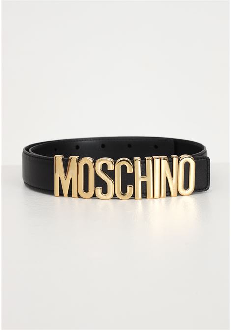 Black belt for men and women with logo buckle MOSCHINO | A801280013555