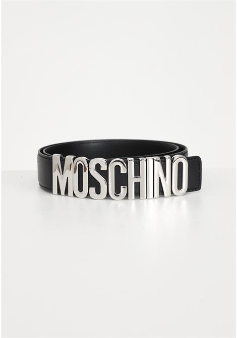 Black belt for men and women with logo buckle MOSCHINO | A801280016555