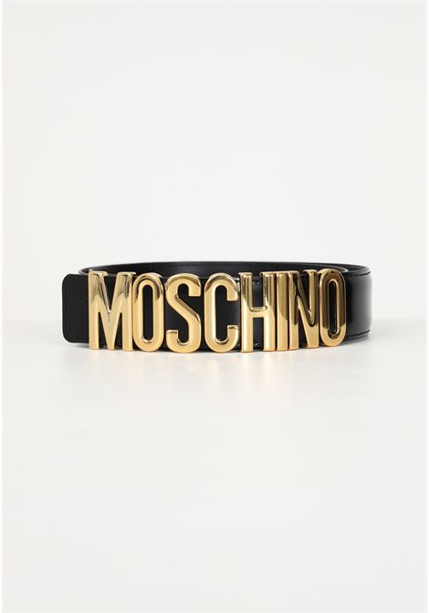 Black belt for men with logo buckle MOSCHINO | A803380071555