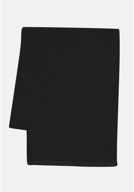 Stola da donna moschino nero allover logo MOSCHINO | A935582790555
